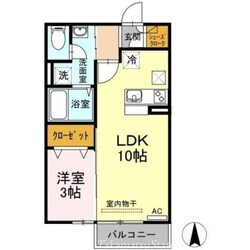 グランツ松島Cの物件間取画像